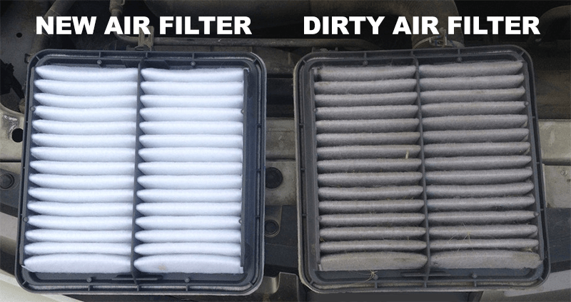 Signs of a dirty air filter